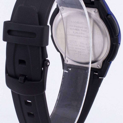 Casio Analog Digital Illuminator Telememo BlackBlue AW-80-2BVDF AW-80-2BV Mens Watch