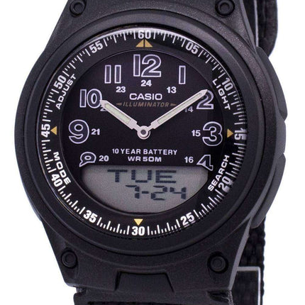 Casio Analog Digital Telememo Illuminator AW-80V-1BVDF AW-80V-1BV Mens Watch