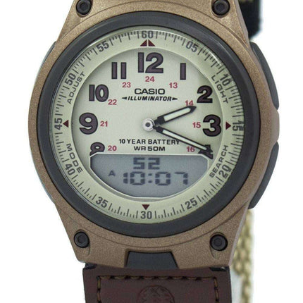 Casio Analog Digital Telememo Illuminator AW-80V-5BVDF AW-80V-5BV Mens Watch