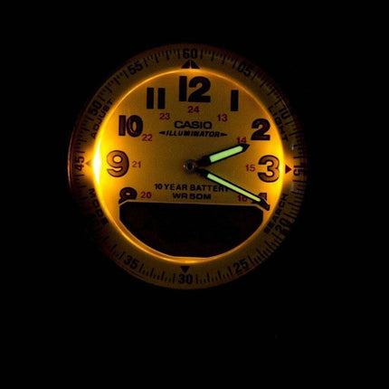 Casio Analog Digital Telememo Illuminator AW-80V-5BVDF AW-80V-5BV Mens Watch