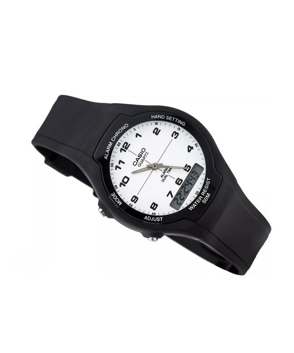 Casio Analog Digital Dual Time AW-90H-7BVDF AW-90H-7BV Mens Watch