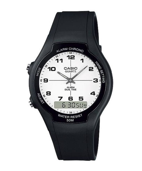 Refurbished Casio Analog Digital Dual Time AW-90H-7BVDF AW90H-7BVDF Men's Watch