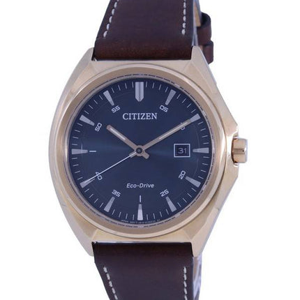 Citizen Metropolitan Blue Dial Leather Strap Eco-Drive AW1573-11L 100M Men's Watch