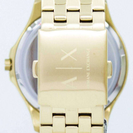 Armani Exchange Quartz Black Dial Gold Tone Stainless Steel AX2145 Mens Watch