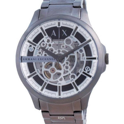 Armani Exchange Hampton Skeleton Stainless Steel Automatic AX2417 Mens Watch