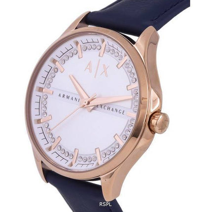 Armani Exchange Leather White Dial Quartz AX5260 Womens Watch