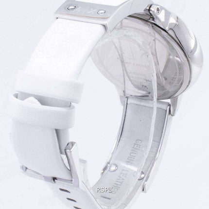 Armani Exchange White Dial White Leather AX5300 Ladies Watch