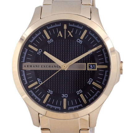 Armani Exchange Hampton Black Dial Quartz AX7124 Men's Watch With Strap Gift Set