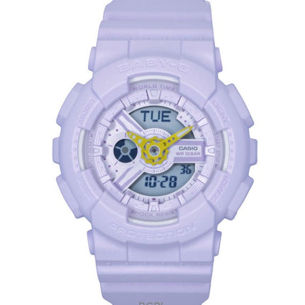 Casio Baby-G Analog Digital Resin Strap Purple Dial Quartz BA-110AH-6A 100M Women's Watch