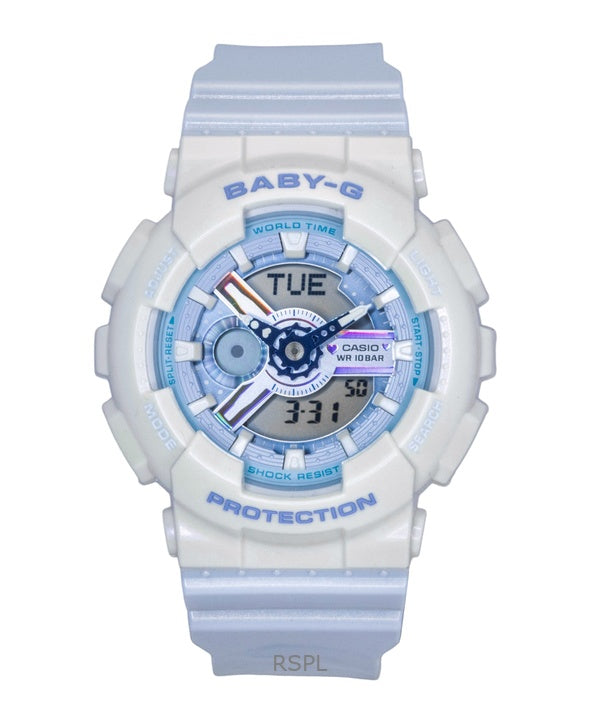 Casio Baby-G Analog Digital Resin Strap Blue Dial Quartz BA-110PD-2A 100M Women's Watch
