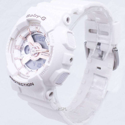 Casio Baby-G BA-110RG-7A BA110RG-7A World Time Shock Resistant Women's Watch