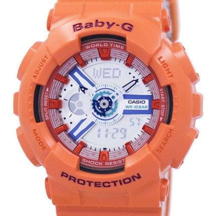 Casio Baby-G World Time Shock Resistant Analog Digital BA-110SN-4A Women's Watch