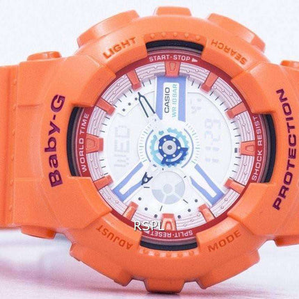 Casio Baby-G World Time Shock Resistant Analog Digital BA-110SN-4A Women's Watch
