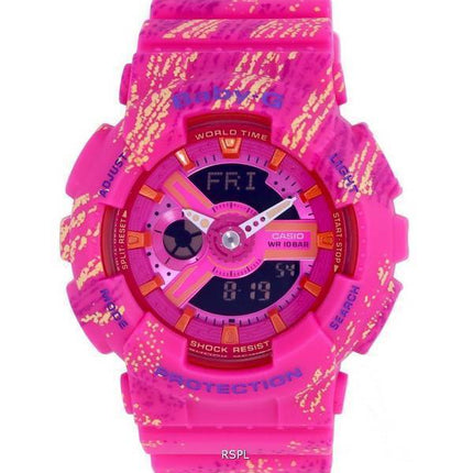 Casio Baby-G Analog Digital Resin Quartz BA-110TX-4A.G BA110TX-4 100M Womens Watch