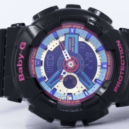 Casio Baby-G World Time Analog Digital Multicolor Dial BA-112-1A Womens Watch