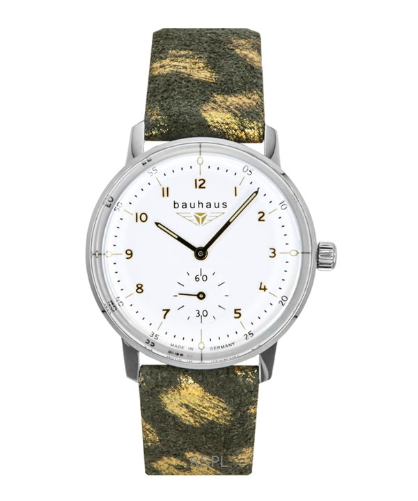 Bauhaus Classic Leather Strap White Dial Quartz 20371 Women's Watch