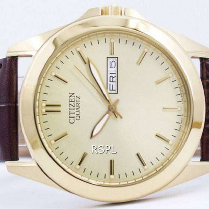 Citizen Quartz Gold Tone Analog BF0582-01P Men's Watch