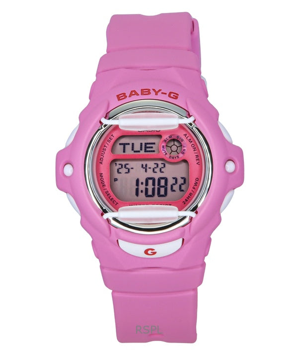 Casio Baby-G Digital Pink Resin Strap Quartz BG-169CH-4 200M Women's Watch