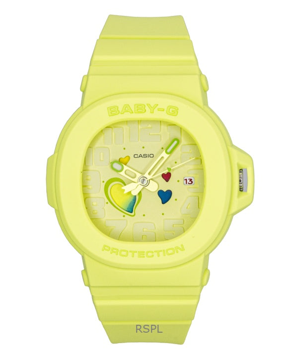 Casio Baby-G Analog Playful Hearts Series Green Dial Quartz BGA-10-3A 100M Women's Watch