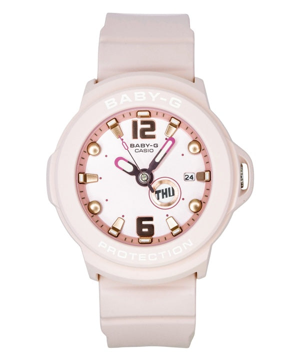 Casio Baby-G Plus Analog Resin Strap Pastel Pink Dial Quartz BGA-15K-4A 100M Women's Watch
