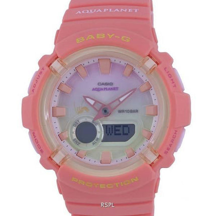 Casio Baby-G Aqua Planet Analog Digital Quartz BGA-280AQ-4A BGA280AQ-4 100M Womens Watch