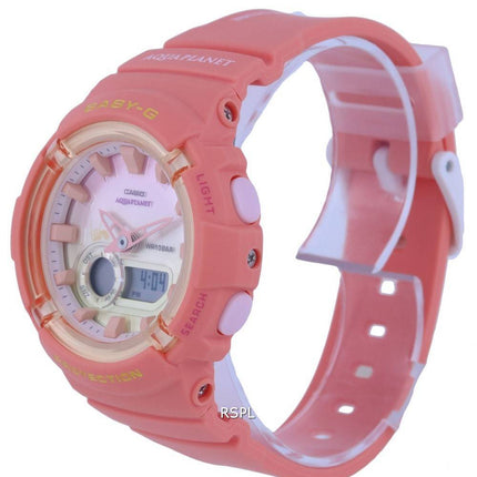 Casio Baby-G Aqua Planet Analog Digital Quartz BGA-280AQ-4A BGA280AQ-4 100M Womens Watch