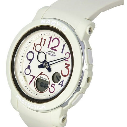 Casio Baby-G Analog Digital Retro Pop Multicolor Resin Strap White Dial Quartz BGA-290PA-7A 100M Women's Watch