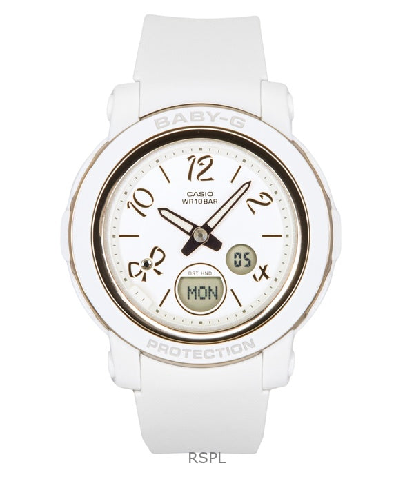Casio Baby-G Analog Digital Resin Strap White Dial Quartz BGA-290RA-7A 100M Women's Watch