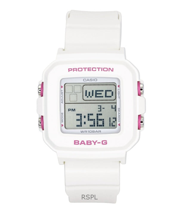 Casio Baby-G Plus Digital Resin Strap Quartz BGD-10KH-7 100M Women's Watch With Silicone Holder