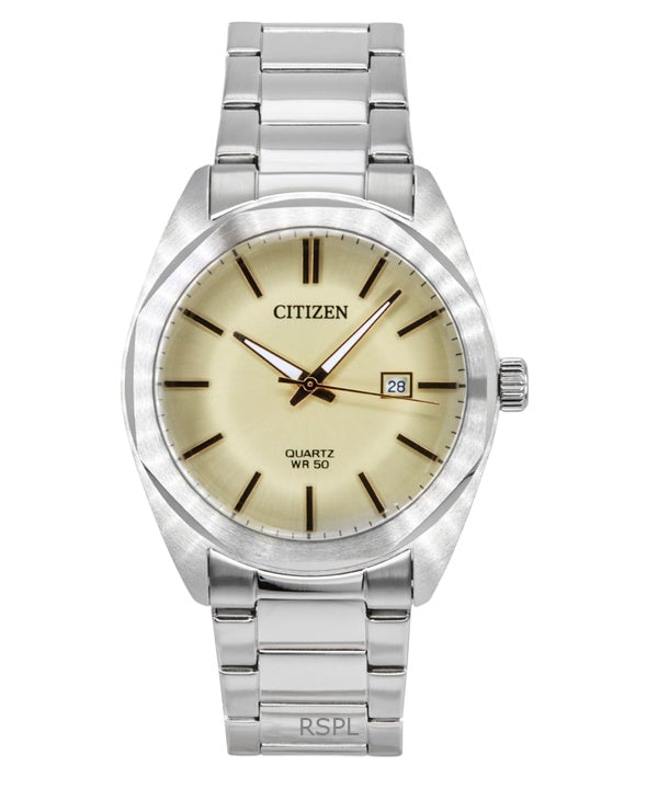 Citizen Stainless Steel Ivory Dial Quartz BI5110-54B Men's Watch