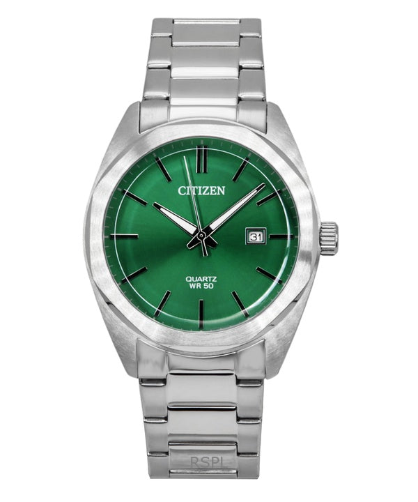 Citizen Stainless Steel Green Dial Quartz BI5110-54X Men's Watch