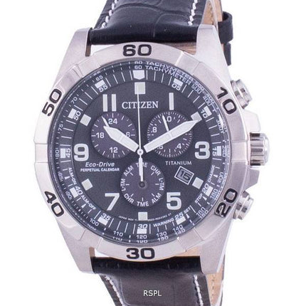 Citizen Brycen Super Titanium Perpetual Calendar Eco-Drive BL5551-14H 100M Men's Watch