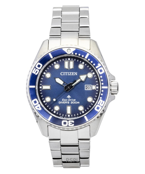 Citizen Promaster Dive Stainless Steel Blue Dial Eco-Drive BN0260-54L 200M Men's Watch