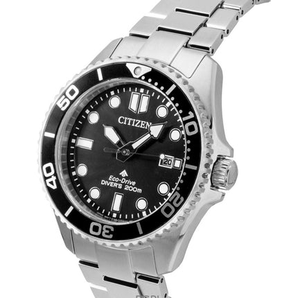 Citizen Promaster Dive Stainless Steel Black Dial Eco-Drive BN0261-51E 200M Men's Watch
