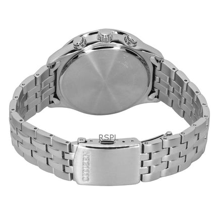 Citizen Eco-Drive Radio Controlled Moon Phase Stainless Steel Black Dial BY1030-50E 100M Men's Watch