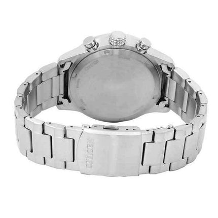 Citizen Eco-Drive Chronograph Stainless Steel Black Dial CA0790-83E 100M Men's Watch