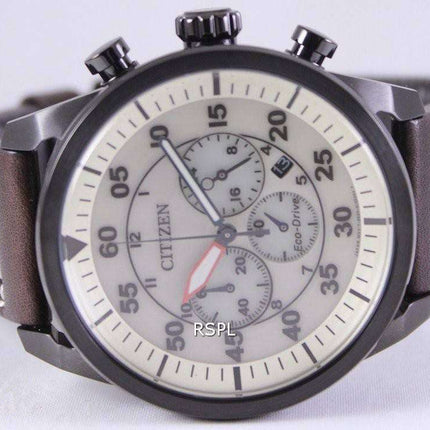 Citizen Eco-Drive Aviator Chronograph CA4215-04W Mens Watch