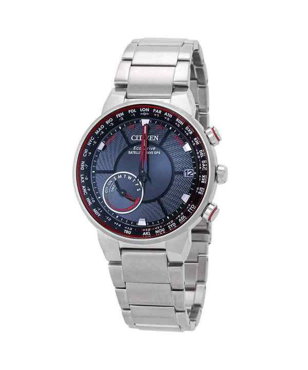 Citizen Eco-Drive Perpetual World Time Satellite Wave Black Dial CC3031-51E 100M Men's Watch