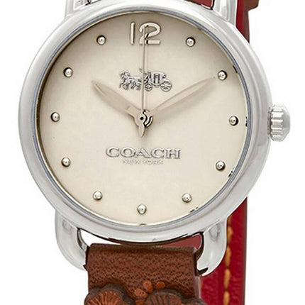 Coach Delancey Beige Dial Stainless Steel Quartz 14502761 Women's Watch