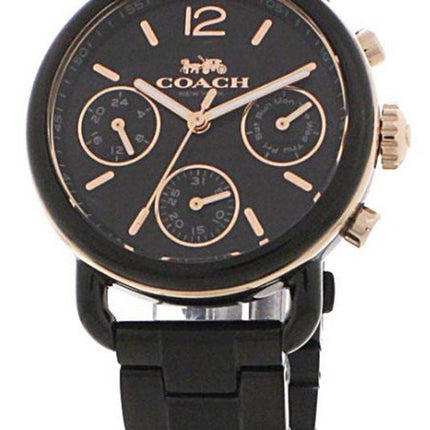 Coach Delancey Chronograph Black Dial Stainless Steel Quartz 14502840 Women's Watch