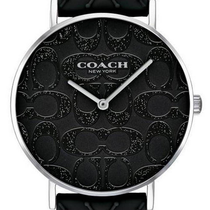 Coach Perry Black Dial Silicone Band Quartz 14503028 Women's Watch
