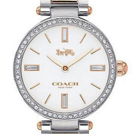 Coach Park Crystal Accents Two Tone Stainless Steel Quartz 14503101 Women's Watch