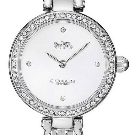 Coach Park Sig C Crystal Accents Stainless Steel Quartz 14503170 Women's Watch