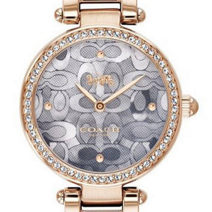Coach Park Crystal Accents Rose Gold Tone Stainless Steel Quartz 14503226 Women's Watch