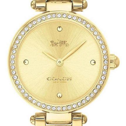Coach Park Crystal Accents Gold Tone Stainless Steel Quartz 14503276 Women's Watch