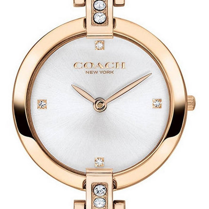 Coach Chrystie Rose Gold Tone Stainless Steel Crystal Accents Quartz 14503317 Women's Watch