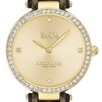 Coach Park Jacquard Signature C Crystal Accents Quartz 14503456 Women's Watch