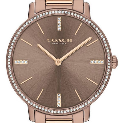 Coach Audrey Crystal Accents Stainless Steel Quartz 14503502 Women's Watch