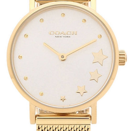 Coach Perry Silver Dial Gold Tone Stainless Steel Quartz 14503521 Women's Watch
