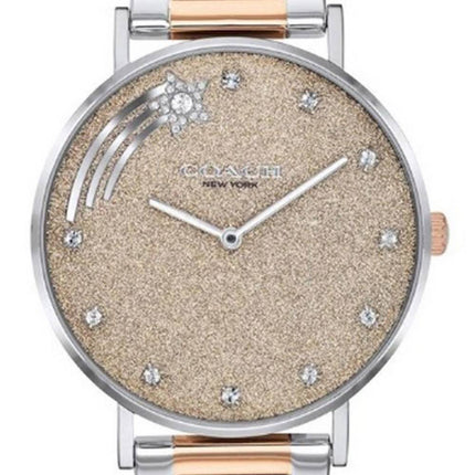 Coach Perry Brown Dial Two Tone Stainless Steel Quartz 14503522 Women's Watch